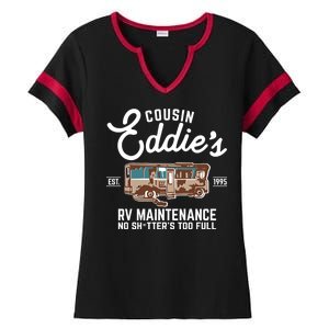 Cousin Eddie's RV Maintenance Shitters Too Full Ladies Halftime Notch Neck Tee