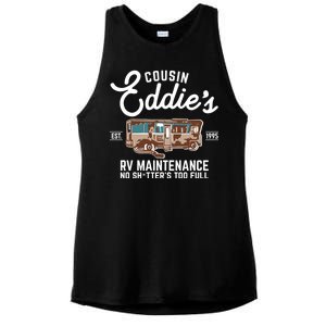 Cousin Eddie's RV Maintenance Shitters Too Full Ladies PosiCharge Tri-Blend Wicking Tank