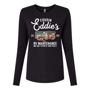 Cousin Eddie's RV Maintenance Shitters Too Full Womens Cotton Relaxed Long Sleeve T-Shirt