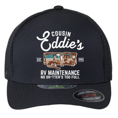Cousin Eddie's RV Maintenance Shitters Too Full Flexfit Unipanel Trucker Cap