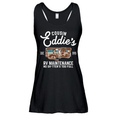 Cousin Eddie's RV Maintenance Shitters Too Full Ladies Essential Flowy Tank