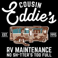 Cousin Eddie's RV Maintenance Shitters Too Full Flatbill Hat