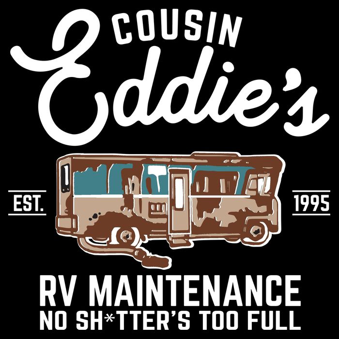 Cousin Eddie's RV Maintenance Shitters Too Full Flatbill Hat