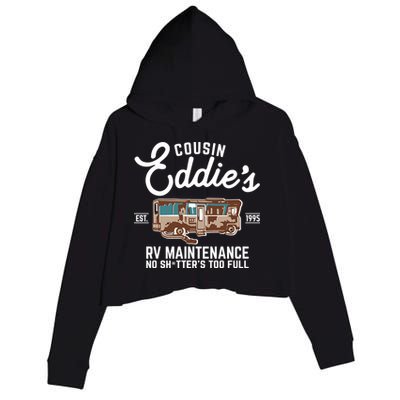 Cousin Eddie's RV Maintenance Shitters Too Full Crop Fleece Hoodie