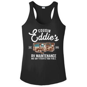 Cousin Eddie's RV Maintenance Shitters Too Full Ladies PosiCharge Competitor Racerback Tank