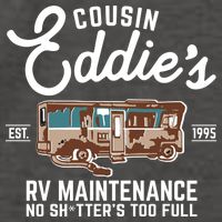 Cousin Eddie's RV Maintenance Shitters Too Full Vector Backpack
