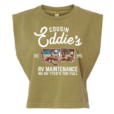 Cousin Eddie's RV Maintenance Shitters Too Full Garment-Dyed Women's Muscle Tee