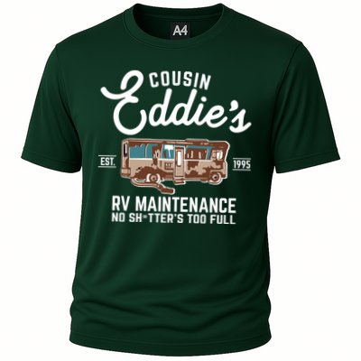 Cousin Eddie's RV Maintenance Shitters Too Full Cooling Performance Crew T-Shirt