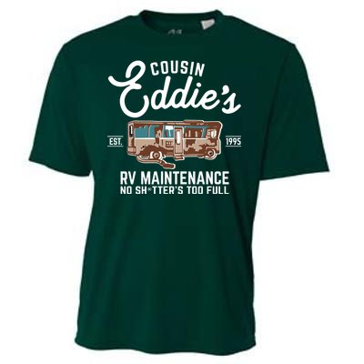 Cousin Eddie's RV Maintenance Shitters Too Full Cooling Performance Crew T-Shirt