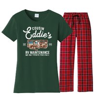 Cousin Eddie's RV Maintenance Shitters Too Full Women's Flannel Pajama Set