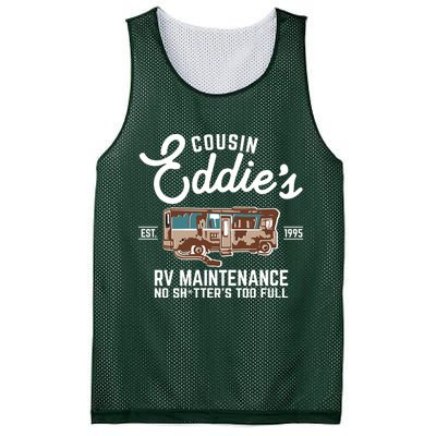 Cousin Eddie's RV Maintenance Shitters Too Full Mesh Reversible Basketball Jersey Tank