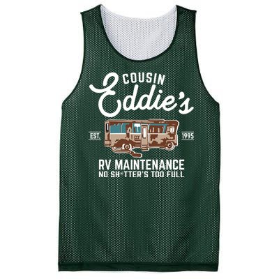 Cousin Eddie's RV Maintenance Shitters Too Full Mesh Reversible Basketball Jersey Tank