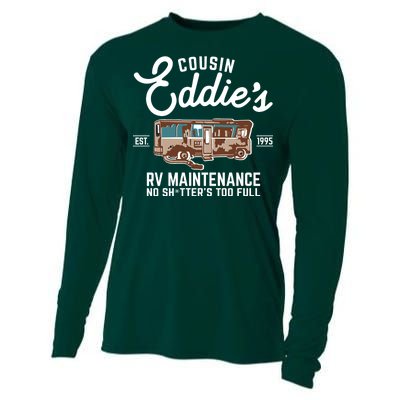 Cousin Eddie's RV Maintenance Shitters Too Full Cooling Performance Long Sleeve Crew