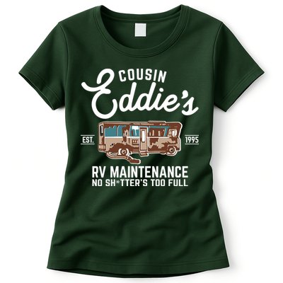 Cousin Eddie's RV Maintenance Shitters Too Full Womens T-Shirt