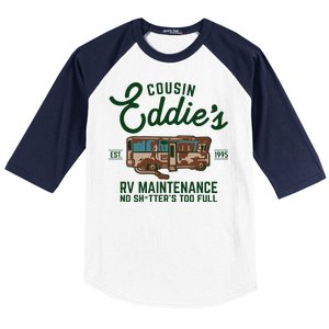 Cousin Eddie's RV Maintenance Shitters Too Full Baseball Sleeve Shirt