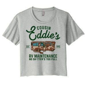 Cousin Eddie's RV Maintenance Shitters Too Full Women's Crop Top Tee