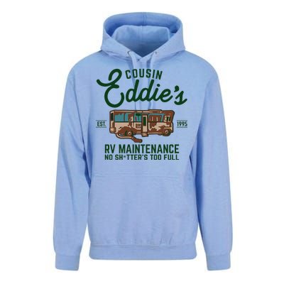 Cousin Eddie's RV Maintenance Shitters Too Full Unisex Surf Hoodie