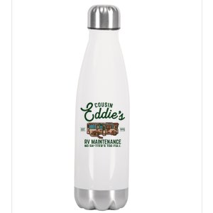 Cousin Eddie's RV Maintenance Shitters Too Full Stainless Steel Insulated Water Bottle