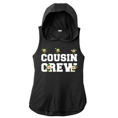 Cousin Elf Crew Ladies PosiCharge Tri-Blend Wicking Draft Hoodie Tank