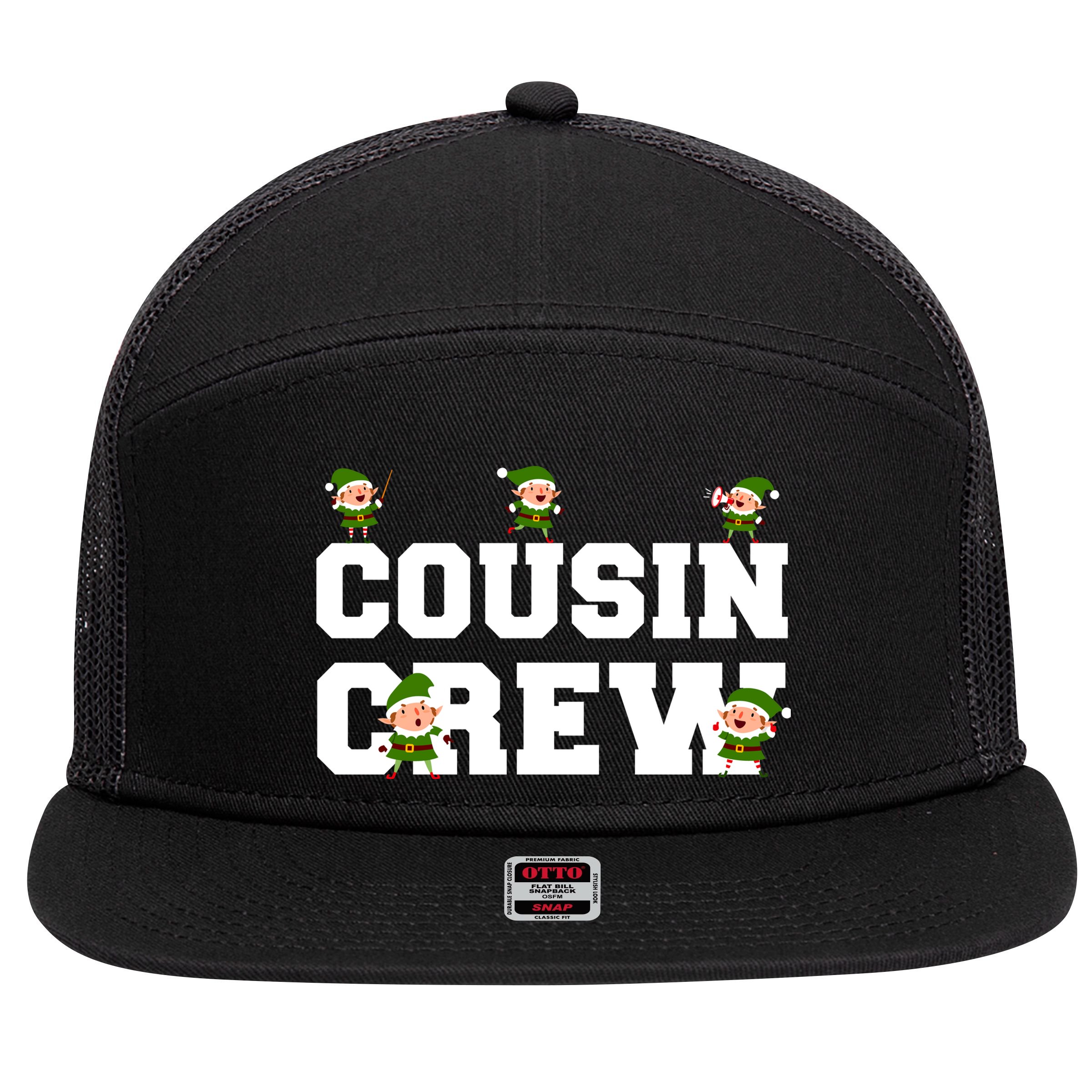 Cousin Elf Crew 7 Panel Mesh Trucker Snapback Hat