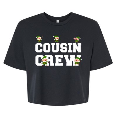 Cousin Elf Crew Bella+Canvas Jersey Crop Tee