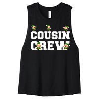 Cousin Elf Crew Women's Racerback Cropped Tank