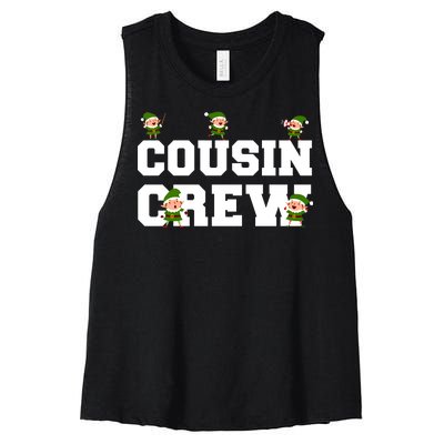 Cousin Elf Crew Women's Racerback Cropped Tank