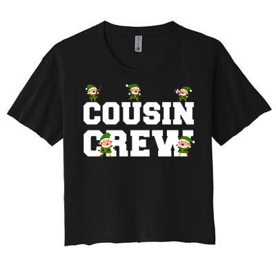 Cousin Elf Crew Women's Crop Top Tee