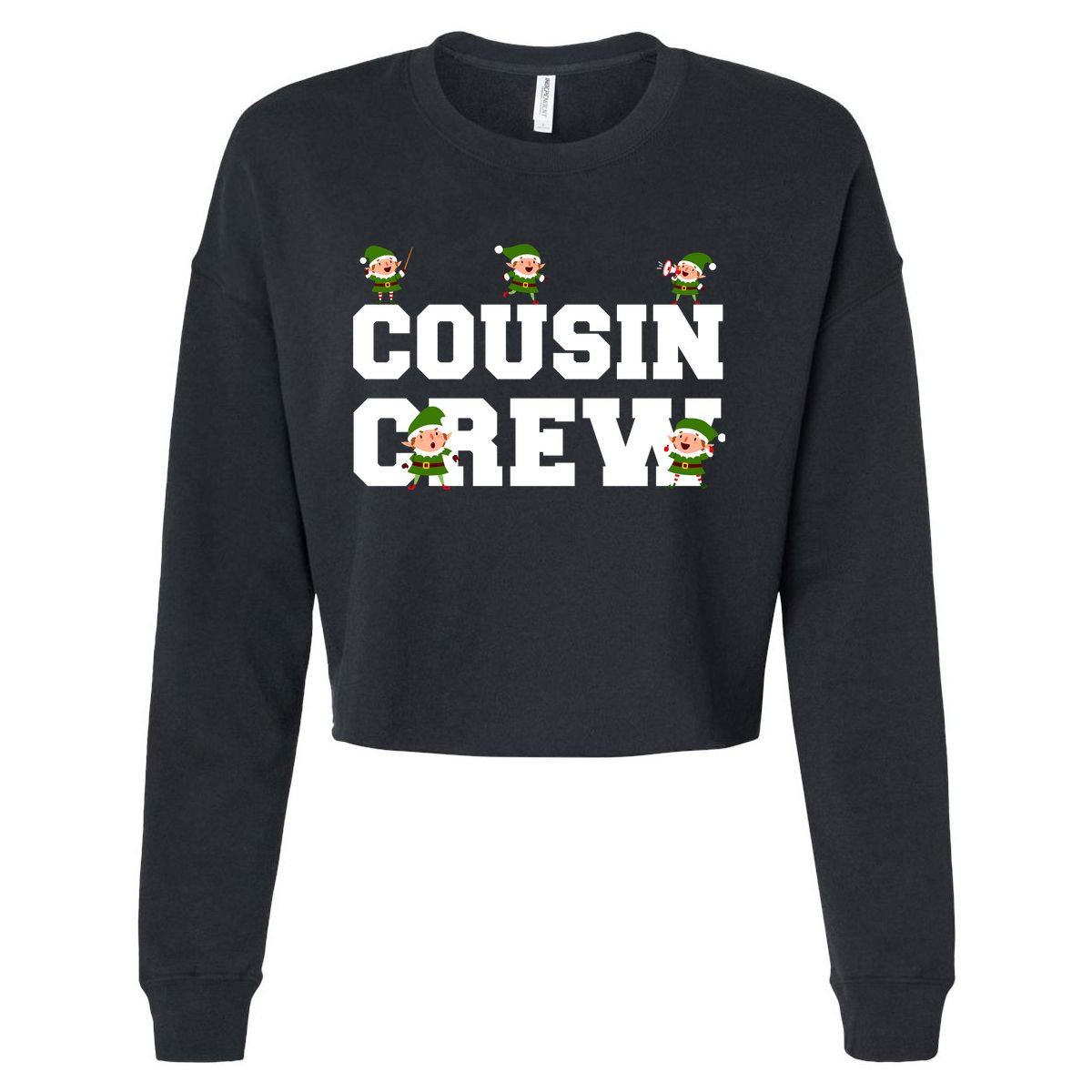 Cousin Elf Crew Cropped Pullover Crew