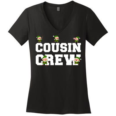 Cousin Elf Crew Women's V-Neck T-Shirt