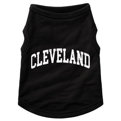 Cleveland Ohio Vintage Worn Design Classic Doggie Tank