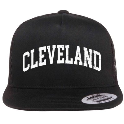 Cleveland Ohio Vintage Worn Design Classic Flat Bill Trucker Hat