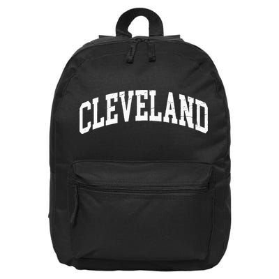 Cleveland Ohio Vintage Worn Design Classic 16 in Basic Backpack