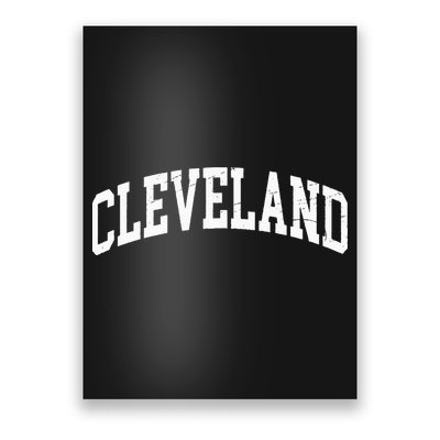 Cleveland Ohio Vintage Worn Design Classic Poster