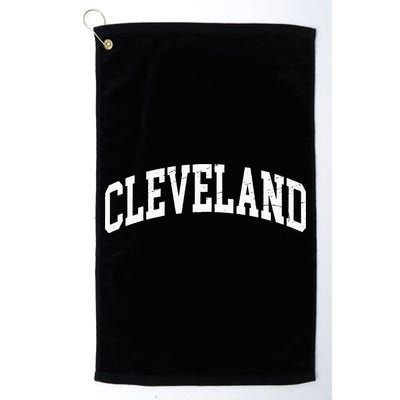 Cleveland Ohio Vintage Worn Design Classic Golf Towel