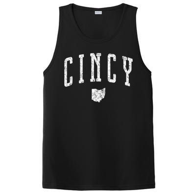 Cincy Ohio Vintage City Gift PosiCharge Competitor Tank