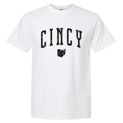 Cincy Ohio Vintage City Gift Garment-Dyed Heavyweight T-Shirt