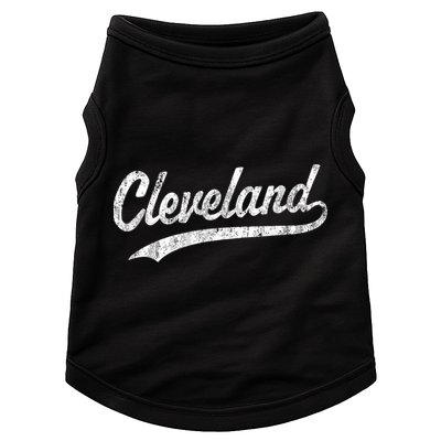 Cleveland OH Vintage Baseball Sports Script Doggie Tank