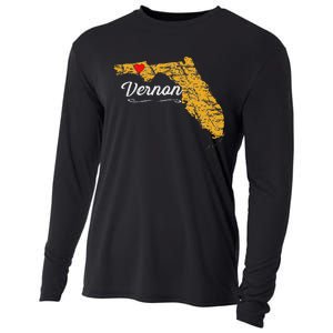 City Of Vernon Florida Fl Merch Souvenir Graphic Cooling Performance Long Sleeve Crew