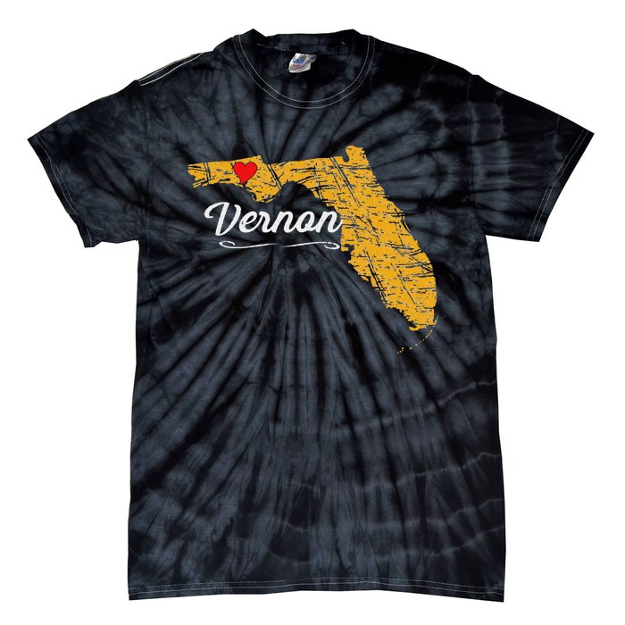 City Of Vernon Florida Fl Merch Souvenir Graphic Tie-Dye T-Shirt