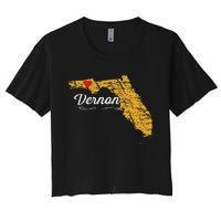 City Of Vernon Florida Fl Merch Souvenir Graphic Women's Crop Top Tee