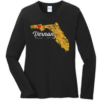 City Of Vernon Florida Fl Merch Souvenir Graphic Ladies Long Sleeve Shirt