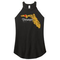 City Of Vernon Florida Fl Merch Souvenir Graphic Women's Perfect Tri Rocker Tank