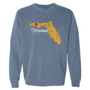 City Of Vernon Florida Fl Merch Souvenir Graphic Garment-Dyed Sweatshirt