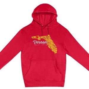 City Of Vernon Florida Fl Merch Souvenir Graphic Premium Pullover Hoodie