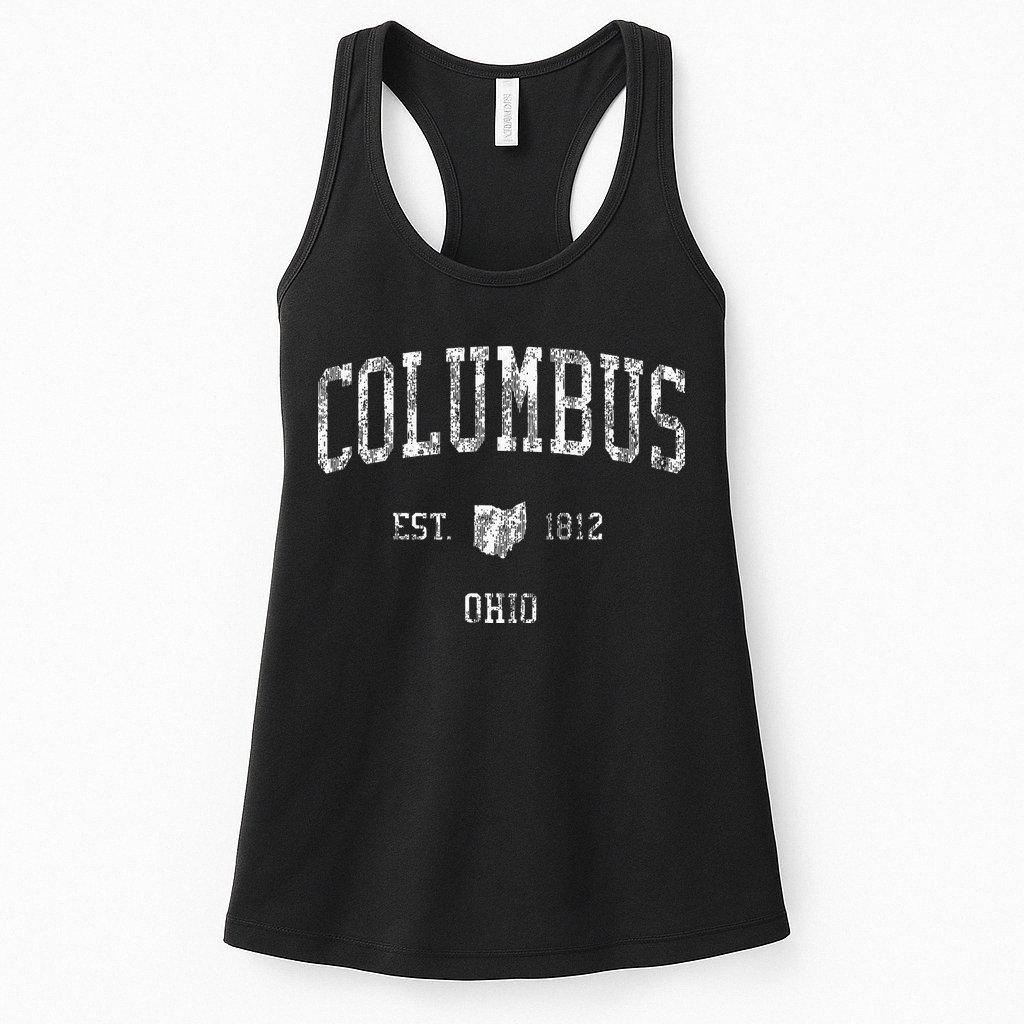 Columbus Ohio Vintage Sports Columbus Oh Womens Tank Top