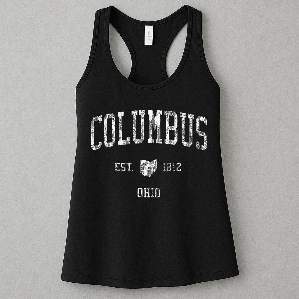 Columbus Ohio Vintage Sports Columbus Oh Womens Tank Top