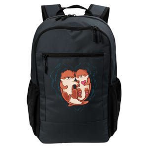 Cute Otter Valentine's Day Love Otters Holding Hands Love Daily Commute Backpack