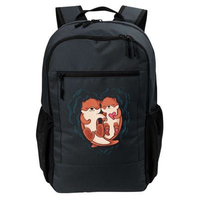 Cute Otter Valentine's Day Love Otters Holding Hands Love Daily Commute Backpack