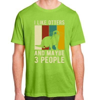 Cool Otter Vintage Sea Otter Lover Funny Otter Pun Gift Adult ChromaSoft Performance T-Shirt